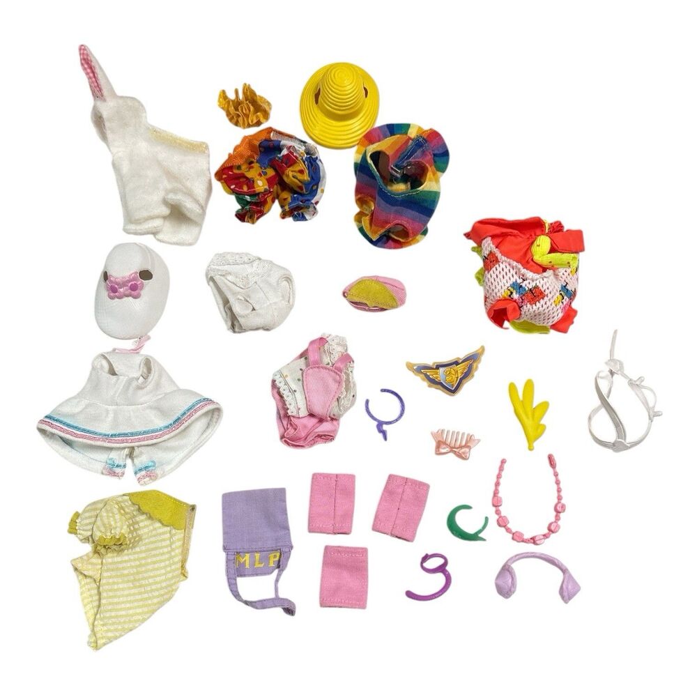 Lot of Vintage Miscellaneous G1 My Little Pony Clothes & Accessories 25 Pieces